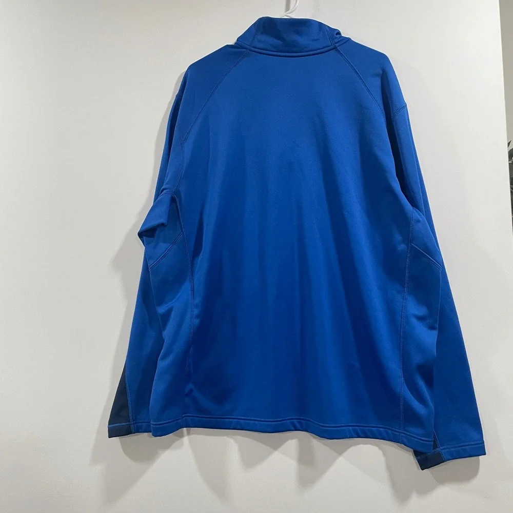 Nike Therma-FIT Mens‎ 2XL Royal Blue Quarter Zip Pullover Fleece 645383-480